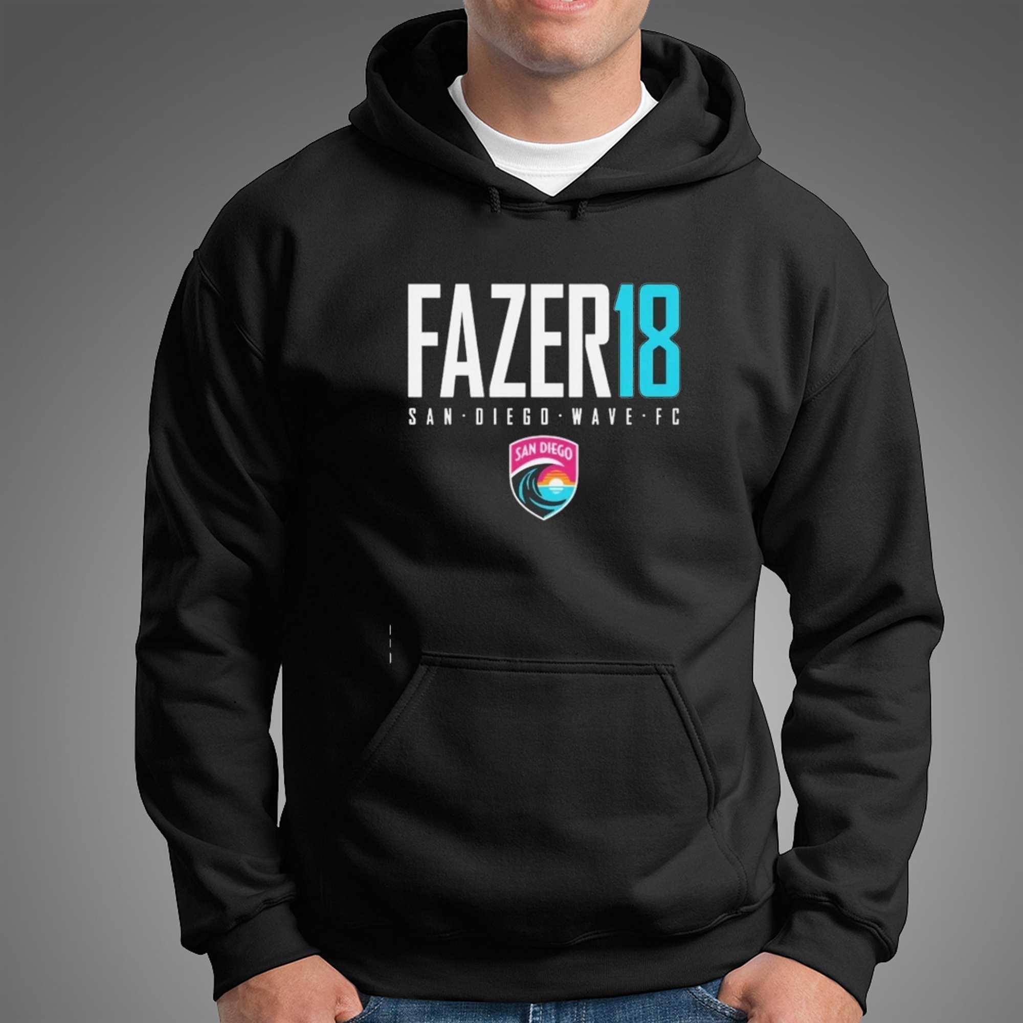 San Diego Wave FC Fazer18 Team Logo Graphic Soccer NWSL Apparel shirt San Diego Wave FC Fazer18 Team Logo Graphic Soccer NWSL Apparel shirt