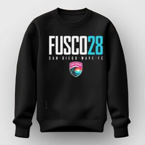 San Diego Wave FC Fusco 28 Text Logo San Diego Wave FC NWSL shirt