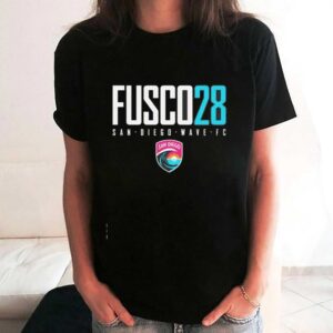 San Diego Wave FC Fusco 28 Text Logo San Diego Wave FC NWSL shirt