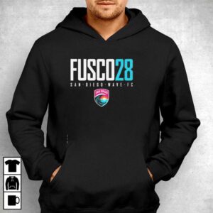 San Diego Wave FC Fusco 28 Text Logo San Diego Wave FC NWSL shirt