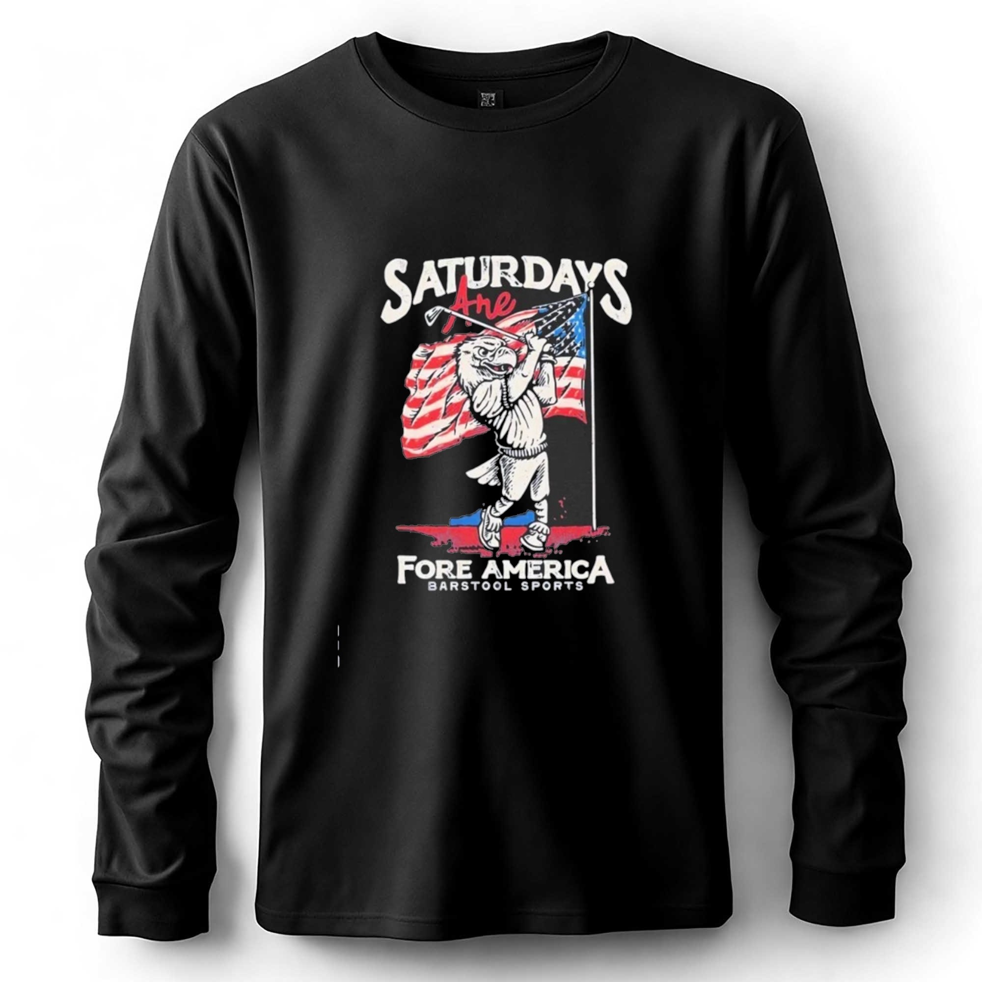 Saturdays Are Fore America Barstool Sports Eagle Golfing Tee Saturdays Are Fore America Barstool Sports Eagle Golfing Tee