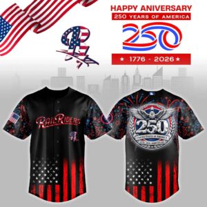 ScrantonWilkes Barre RailRiders 250 Years USA Anniversary Jersey