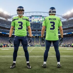 Seattle Seahawks 2026 Russell Wilson 3 Signature Football Jersey
