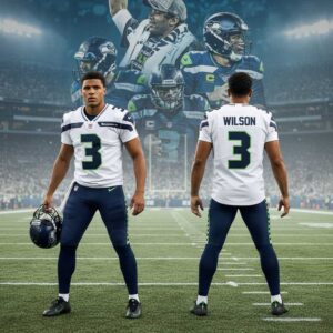 Seattle Seahawks 2026 Russell Wilson 3 Signature Football Jersey