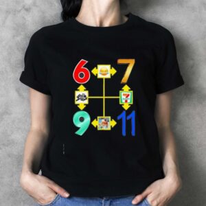 Six Seven 69 7 Eleven 911 Number Joke Internet Meme Graphic shirt