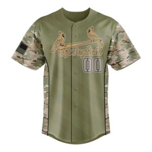 Springfield Cardinals Military Appreciation 2026 Custom Baseball Jersey