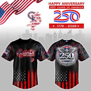 St. Paul Saints 250 Years USA Anniversary Jersey