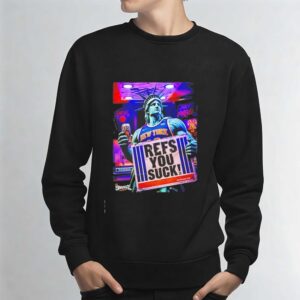 Statue of Liberty New York Knicks refs you suck Tee