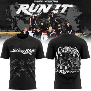 Stray Kids Run It World Tour 2026 Signature Tee Hoodie