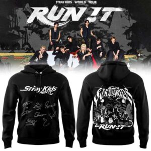 Stray Kids Run It World Tour 2026 Signature Tee Hoodie
