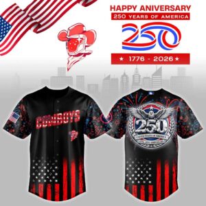 Sugar Land Space Cowboys 250 Years USA Anniversary Jersey