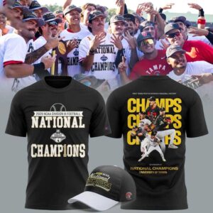 Tampa Spartans Baseball 2026 Division II National Champions Back 2 Back 2 Back Shirt