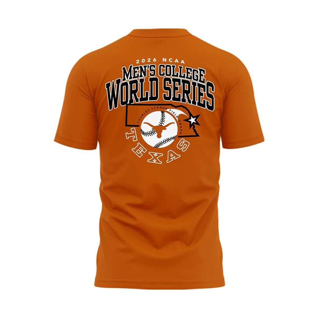 Texas Longhorns 2026 Baseball College World Series Omahorns T Shirt Texas Longhorns 2026 Baseball College World Series Omahorns T Shirt