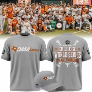 Texas Longhorns 2026 Baseball College World Series Omahorns Tee Hoodie