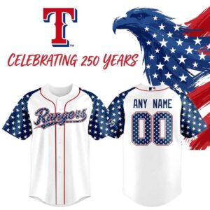 Texas Rangers America 250th Anniversary Baseball Jersey