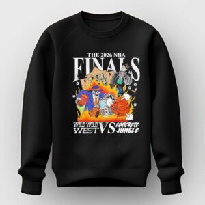 The 2026 NBA Finals Wild Wild West vs Concrete Jungle Spurs Knicks Skeleton Tee