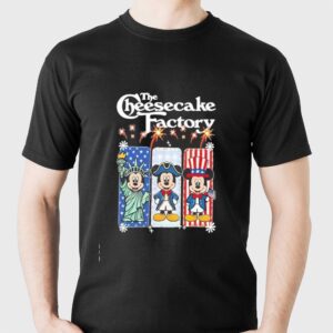 The Cheesecake Factory Mickey Mouse USA Patriotic Fireworks Tee