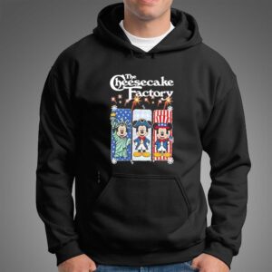 The Cheesecake Factory Mickey Mouse USA Patriotic Fireworks Tee