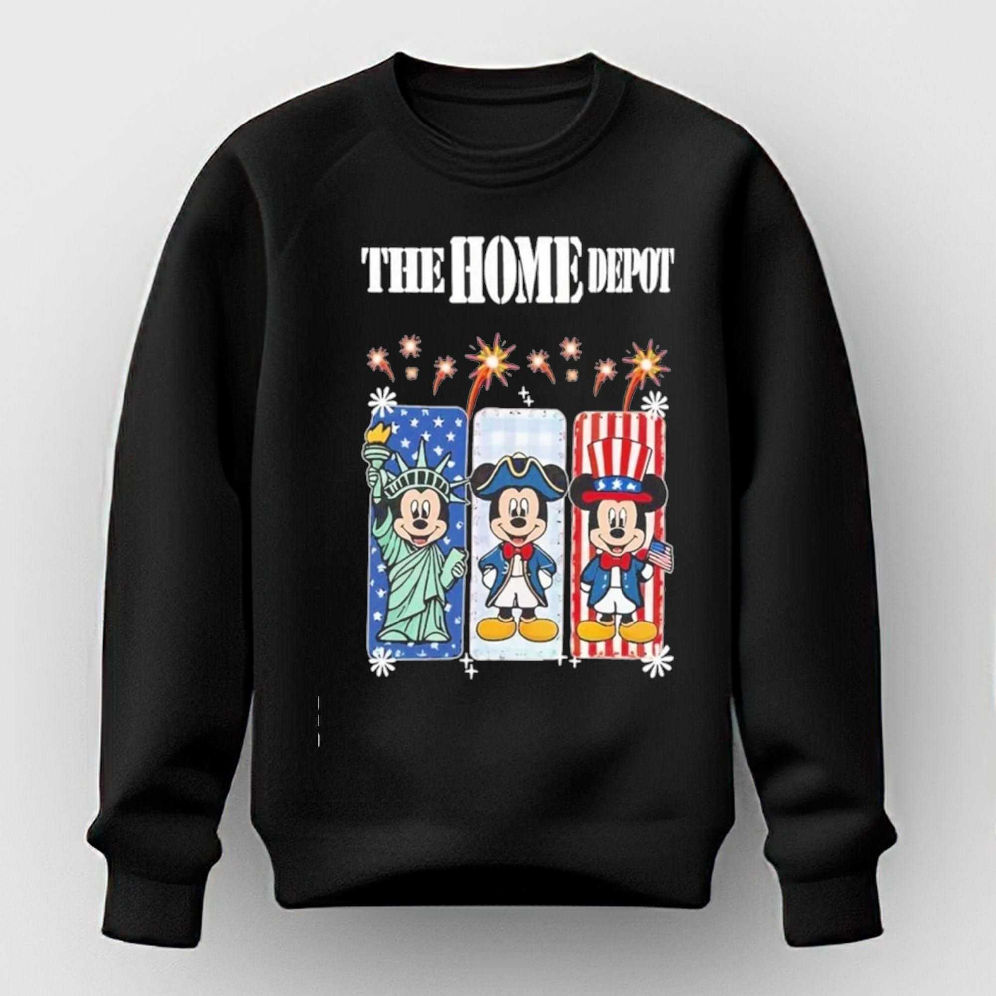 The Home Depot Mickey Mouse Statue of Liberty Uncle Sam Patriotic Tee The Home Depot Mickey Mouse Statue of Liberty Uncle Sam Patriotic Tee