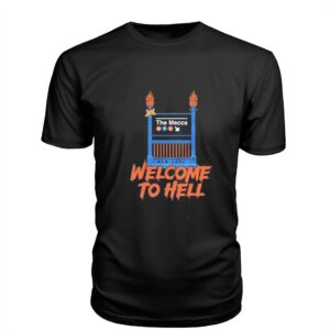 The Mecca New York NYK Subway Entrance Welcome To Hell Basketball Tee