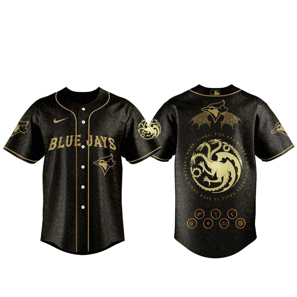 Toronto Blue Jays House Of The Dragon 2026 Baseball Jersey Toronto Blue Jays House Of The Dragon 2026 Baseball Jersey