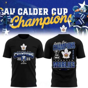 Toronto Marlies 2026 Calder Cup Champions Celebrating Tee Hoodie Toronto Marlies 2026 Calder Cup Champions Celebrating Tee Hoodie