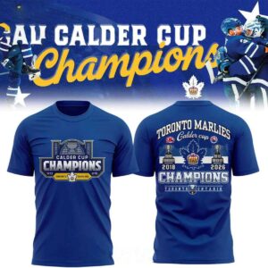 Toronto Marlies Calder Cup Champions 2018 2026 CCM 2X Tee Hoodie