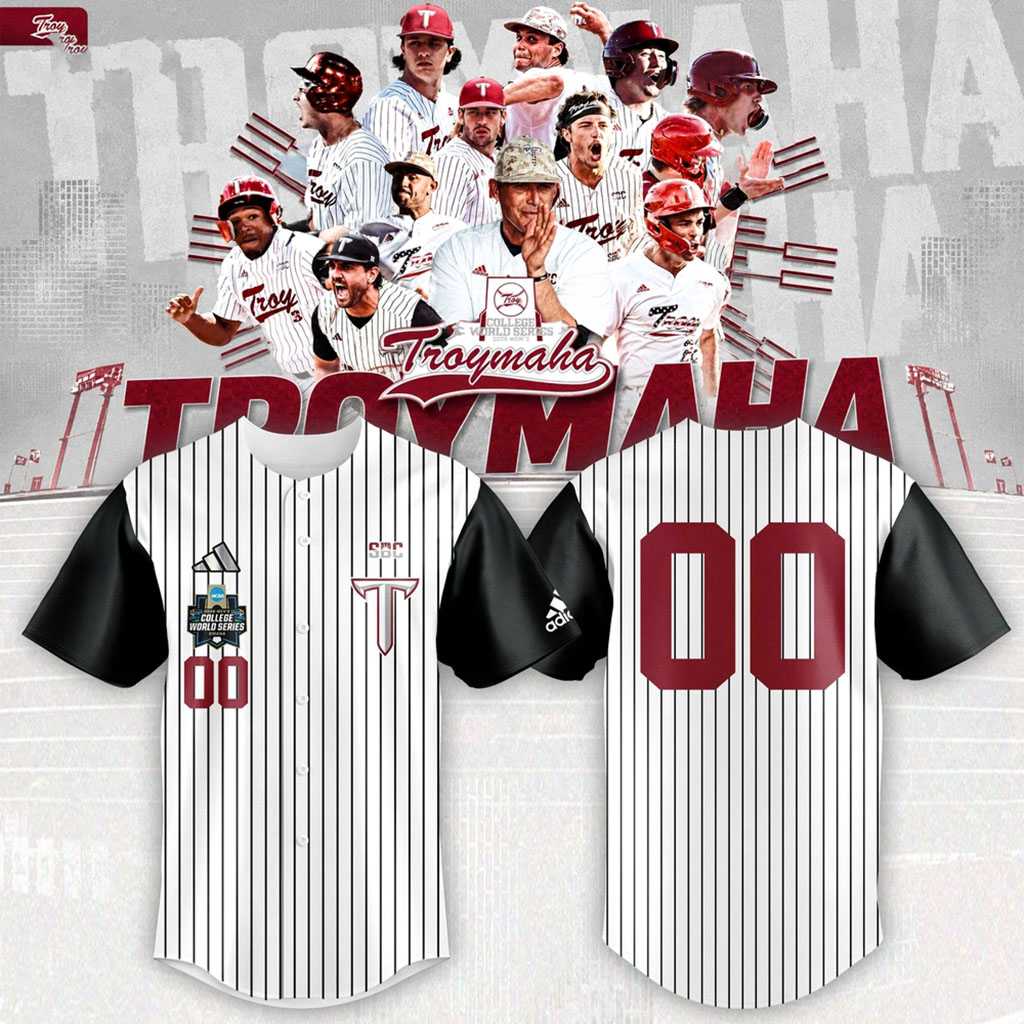 Troy Trojans Baseball 2026 Troymaha Baseball Jersey Troy Trojans Baseball 2026 Troymaha Baseball Jersey