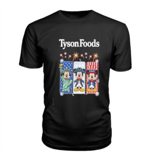Tyson Foods Mickey Mouse Statue of Liberty Patriot and Uncle Sam Tee