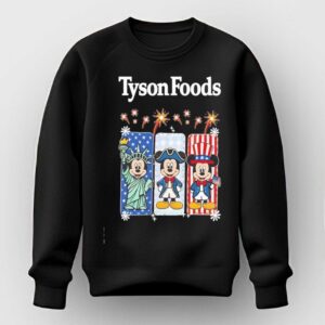 Tyson Foods Mickey Mouse Statue of Liberty Patriot and Uncle Sam Tee