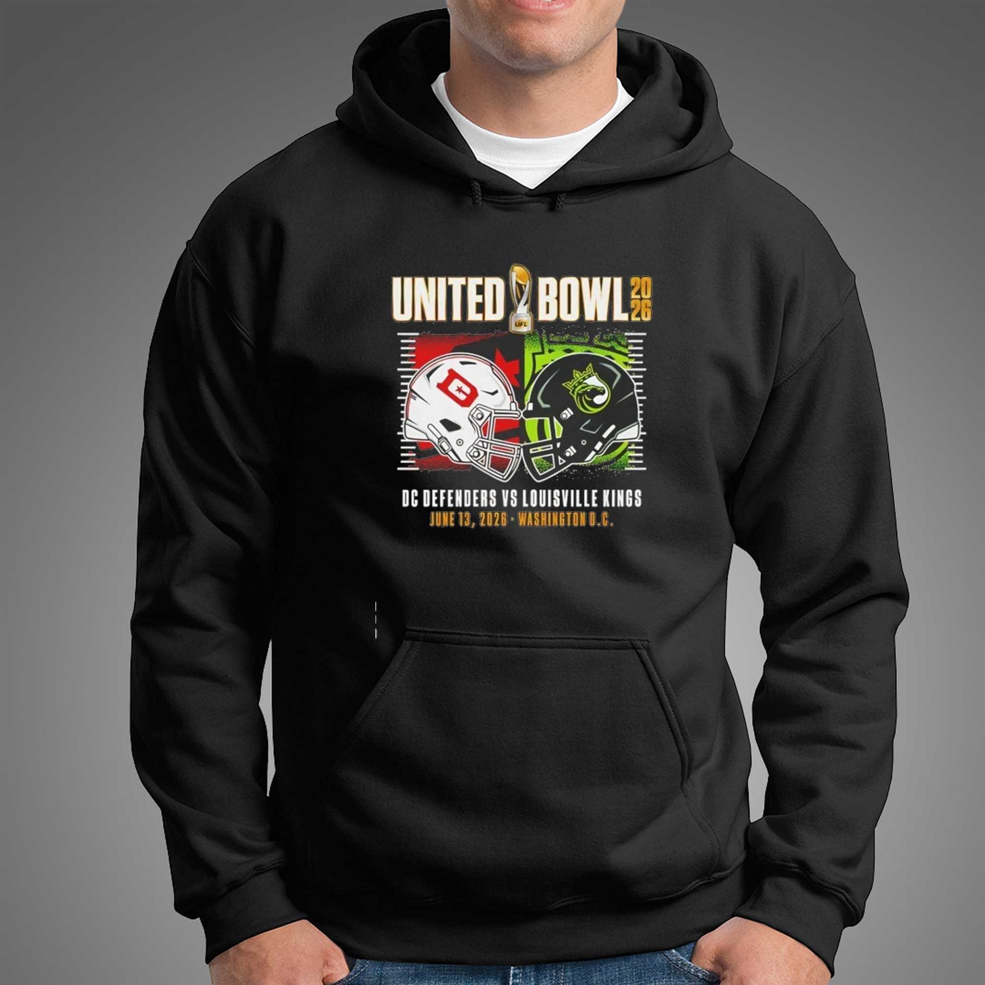 UFL United Bowl 2026 DC Defenders vs Louisville Kings Tee UFL United Bowl 2026 DC Defenders vs Louisville Kings Tee