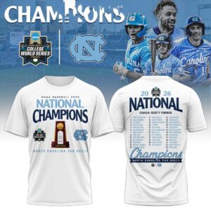 UNC Tar Heels NCAA Baseball Champions Hoodie Shirt