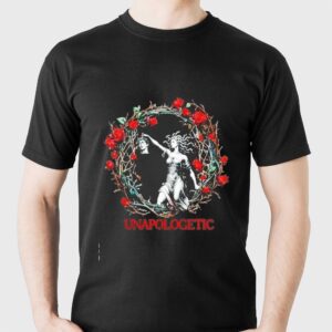 Unapologetic Medusa Holding Head of Perseus Rose Wreath Tee