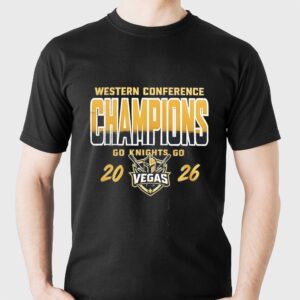 Vegas Golden Knights 2026 Western Conference Champions Hockey Logo Tee