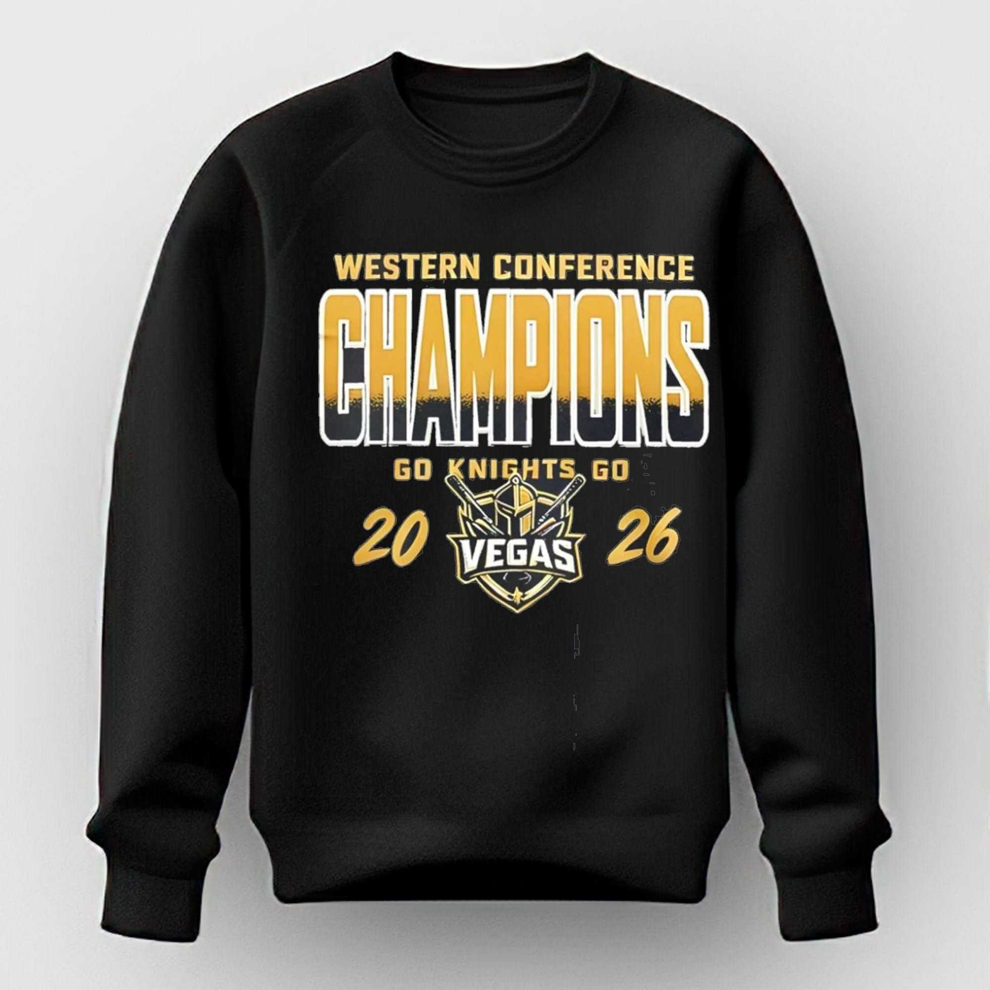Vegas Golden Knights 2026 Western Conference Champions Hockey Logo Tee