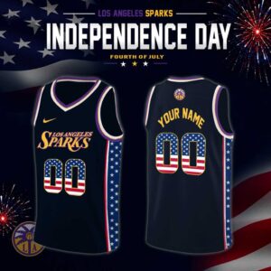 WNBA Independence Day 2026 Black Custom Jersey