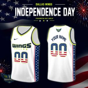 WNBA Independence Day 2026 White Custom Basketball Jersey