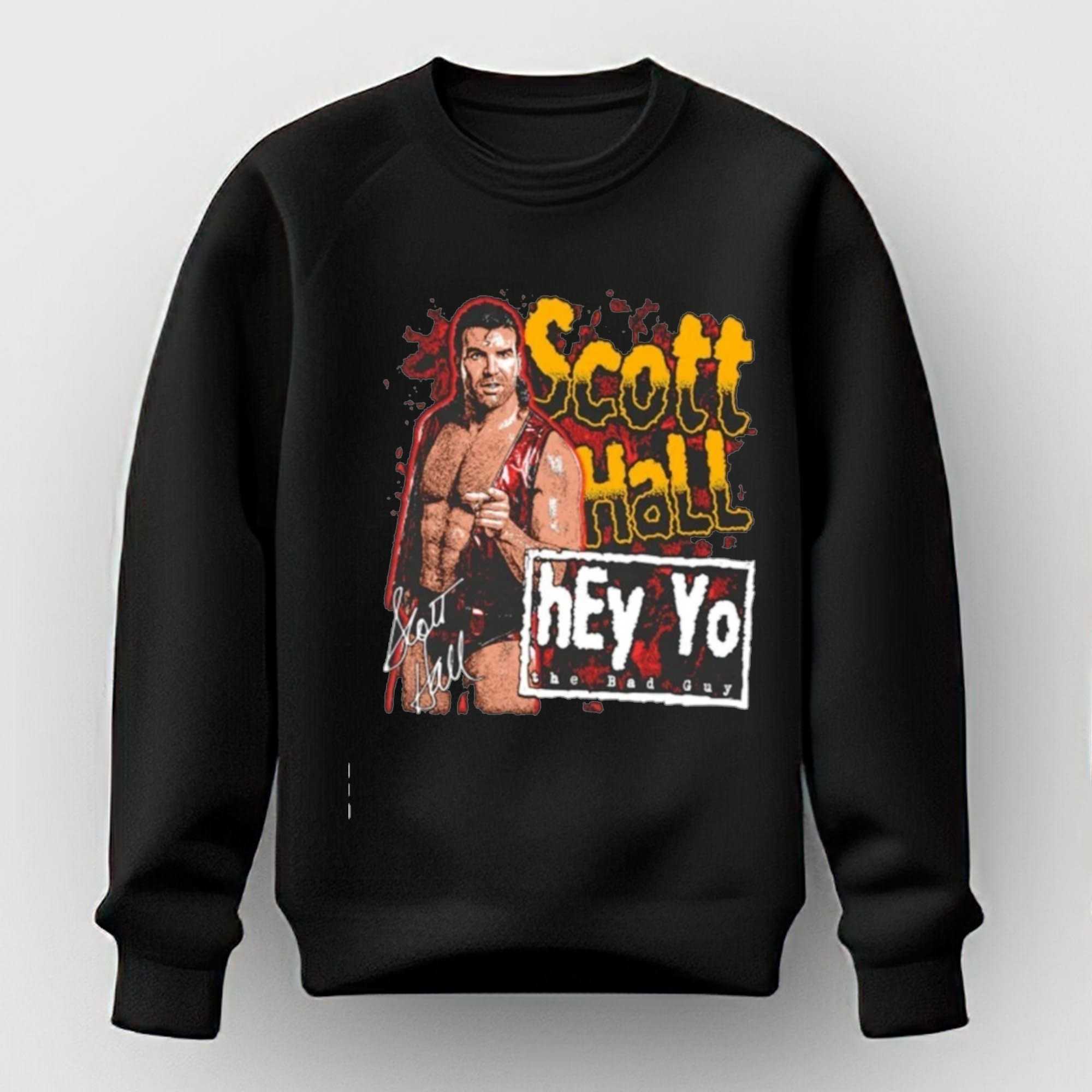 WWE Scott Hall Hey Yo The Bad Guy Wrestling Legend WCW Icon shirt WWE Scott Hall Hey Yo The Bad Guy Wrestling Legend WCW Icon shirt