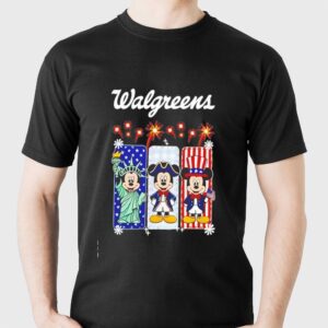 Walgreens Mickey Mouse Statue of Liberty Patriot Uncle Sam USA Tee