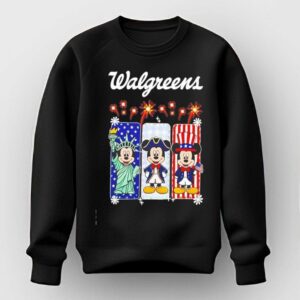 Walgreens Mickey Mouse Statue of Liberty Patriot Uncle Sam USA Tee