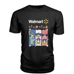 Walmart Mickey Mouse Statue of Liberty Patriot Independence Day Tee