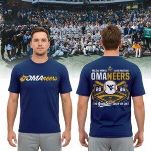 West Virginia Mountaineers 2026 Baseball College World Series Omaneers Tee Hoodie