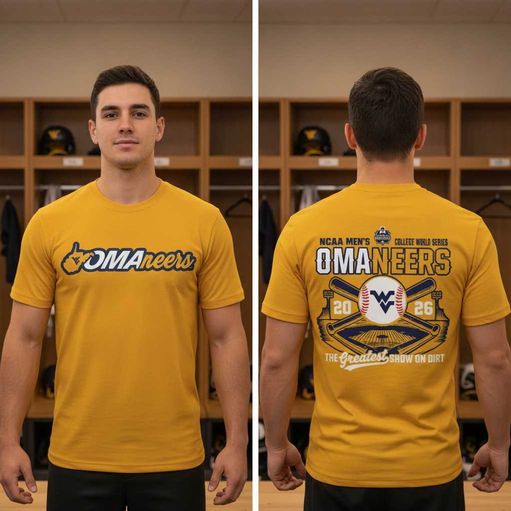 West Virginia Mountaineers 2026 Baseball College World Series Omaneers Tee Hoodie West Virginia Mountaineers 2026 Baseball College World Series Omaneers Tee Hoodie