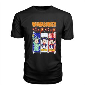 Whataburger Statue of Liberty and Mickey Mouse USA Patriotic Tee