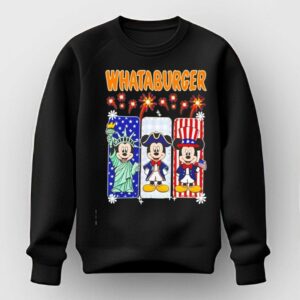 Whataburger Statue of Liberty and Mickey Mouse USA Patriotic Tee