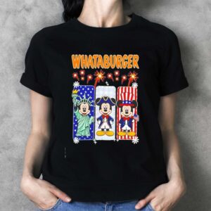 Whataburger Statue of Liberty and Mickey Mouse USA Patriotic Tee