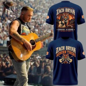 Auburn Tigers 2026 Zach Bryan Vintage Country Tee Hoodie