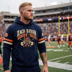 Auburn Tigers 2026 Zach Bryan Vintage Country Tee Hoodie