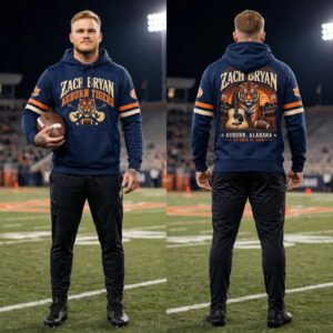 Auburn Tigers 2026 Zach Bryan Vintage Country Tee Hoodie