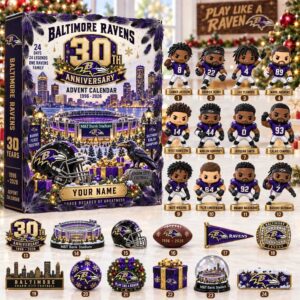 Baltimore Ravens 30th Anniversary 2026 Advent Calendar 24 Charms